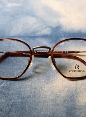 「無」意大利制Rodenstock罗敦司得R2465A复古板材玳瑁近视眼镜架