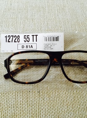 [现货]Trussardi 楚萨迪12728 板材复古眼镜架框架王牌特工同款