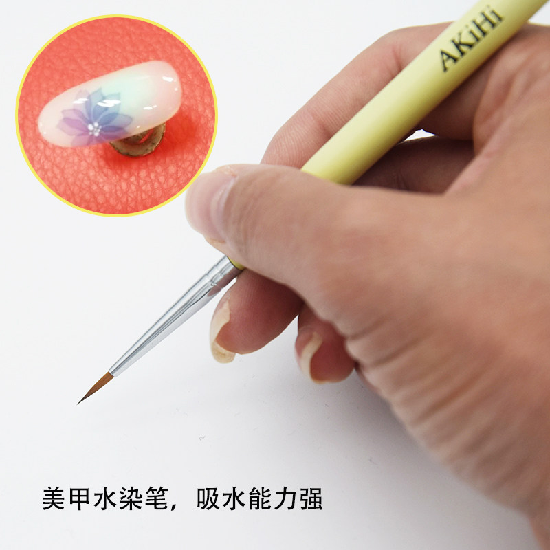 美甲胖胖笔手绘笔水染笔美甲拉花彩绘笔柳叶笔美甲小胖笔万用笔