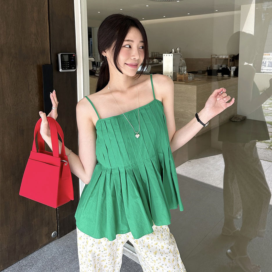 韩国小清新小衫吊带背心