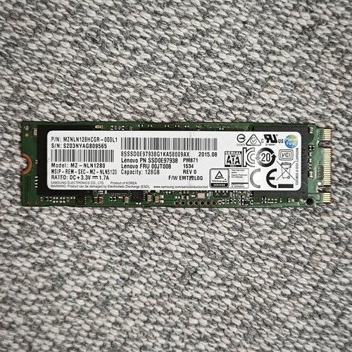 三星PM871 128G M.2 SATA协议NGFF 2280拆机SSD固态硬盘