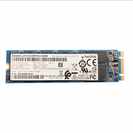 SanDisk闪迪X400 X600 128G SSD固态硬盘M.2 2280 NGFF SATA协议