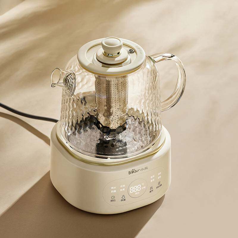 专柜正品小熊全玻璃养生壶YSH-P10R8家用多功能办公室小型煮茶壶