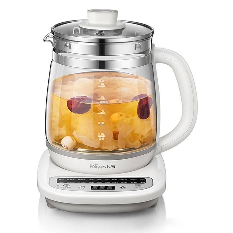 专柜正品小熊养生壶YSH-C18Z2电热玻璃壶1.8L家用多功能智能预约3