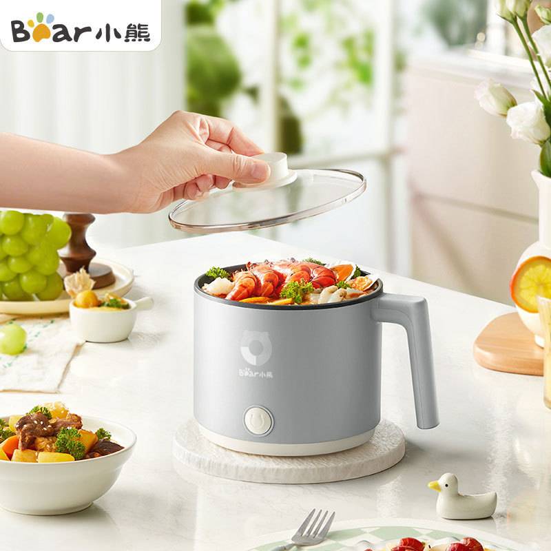 专柜正品小熊电煮锅DRG-V17K3火锅多功能锅电蒸锅多用途锅宿舍单