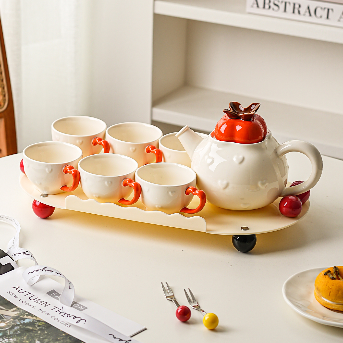 乔迁新居礼物陶瓷水具套装水杯家用茶壶实用送礼实用结婚新婚礼物