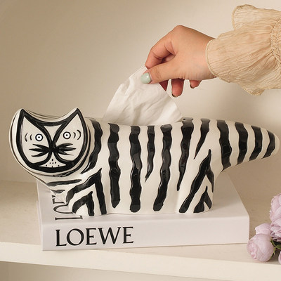 【原创设计推荐】手绘重工条纹猫