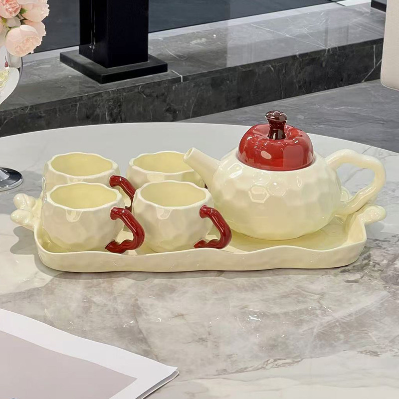 高颜值水具套装陶瓷茶具茶壶水杯家用高档礼盒乔迁新居新婚礼物,餐饮具,水具套装,淘宝优惠券,粉丝福利购,淘宝优惠卷