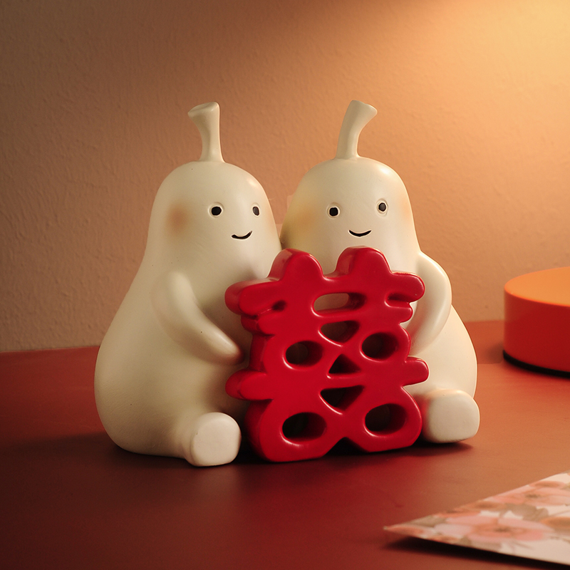 永不分梨摆件结婚送新人新婚新娘订婚闺蜜朋友姐姐实用礼物装饰品