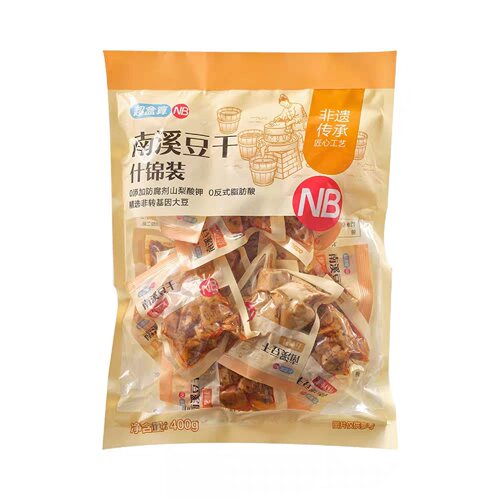盒马NB超盒算南溪豆干什锦装/麻酱素毛肚豆腐干小零食超市代购