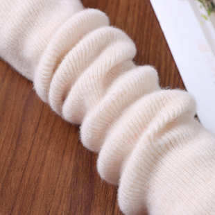 堆堆羊绒手臂套袖套假袖子女秋冬针织羊毛线长款半指手套胳膊保暖