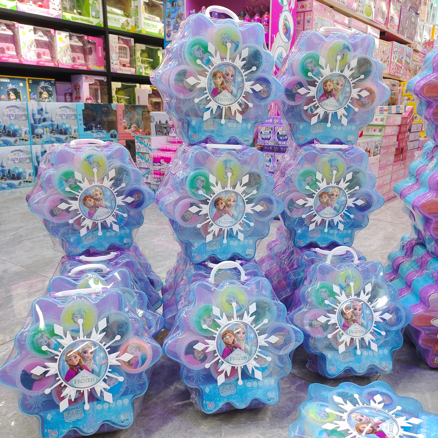 冰雪公主儿童无毒橡皮小麦泥彩泥面条饺子机轻粘彩沙模具套装孩女