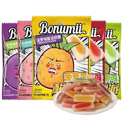 酸砂派果味软糖网红畅销