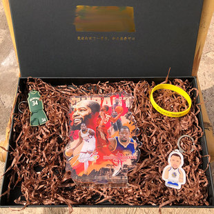 礼盒装球迷人偶手办东契奇艾弗森科比库里欧文桌面立牌摆台摆件