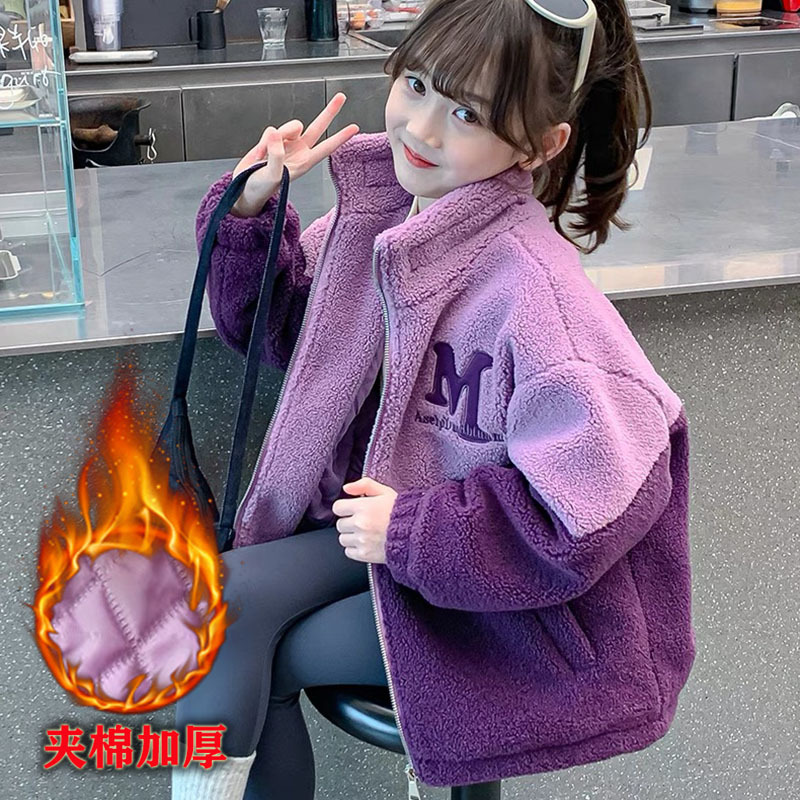 小女孩秋冬新款夹棉外套