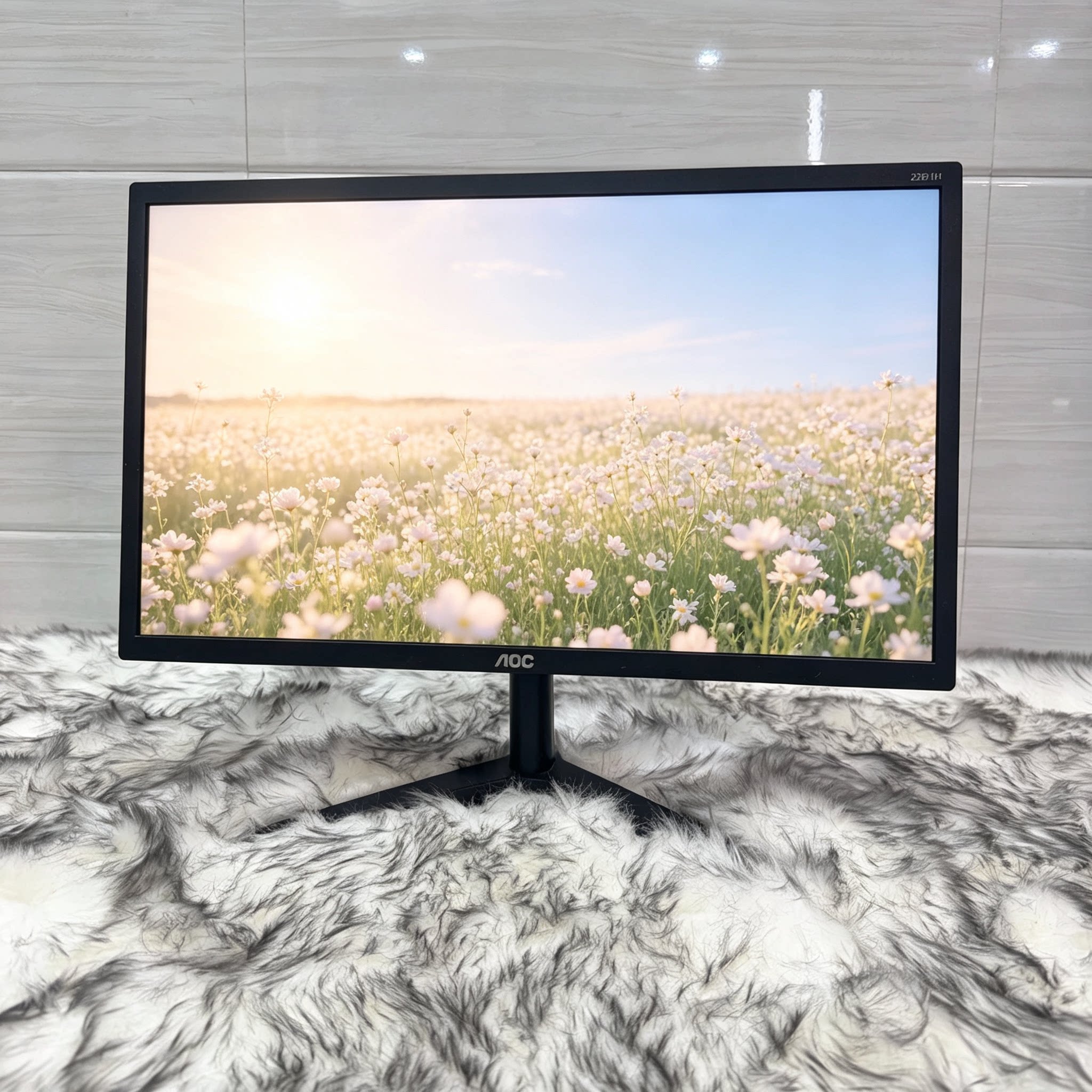 二手AOC 22B1H 21.5英寸1080P IPS显示器 HDMI VGA家用办公电脑屏