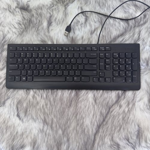 二手联想EKB‑536A有线键盘 SK8823巧克力超薄USB办公一体机键盘