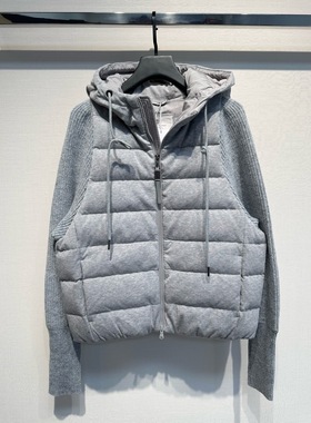 孤品，2025秋冬新款羊绒连帽羽绒服女宽松休闲百搭长袖上衣