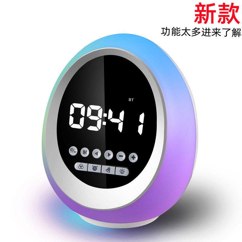 音响闹钟小时钟音箱音响蓝牙无线氛围工厂蓝牙GBR迷你插卡led新