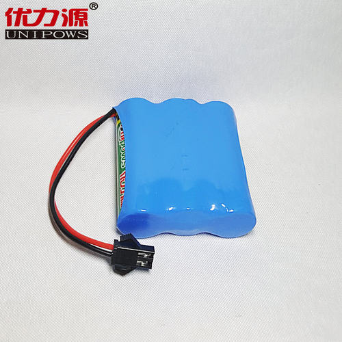 优力源3.6V电池组 5号玩具车电池组AA2800mAh 单排组合 配SM头