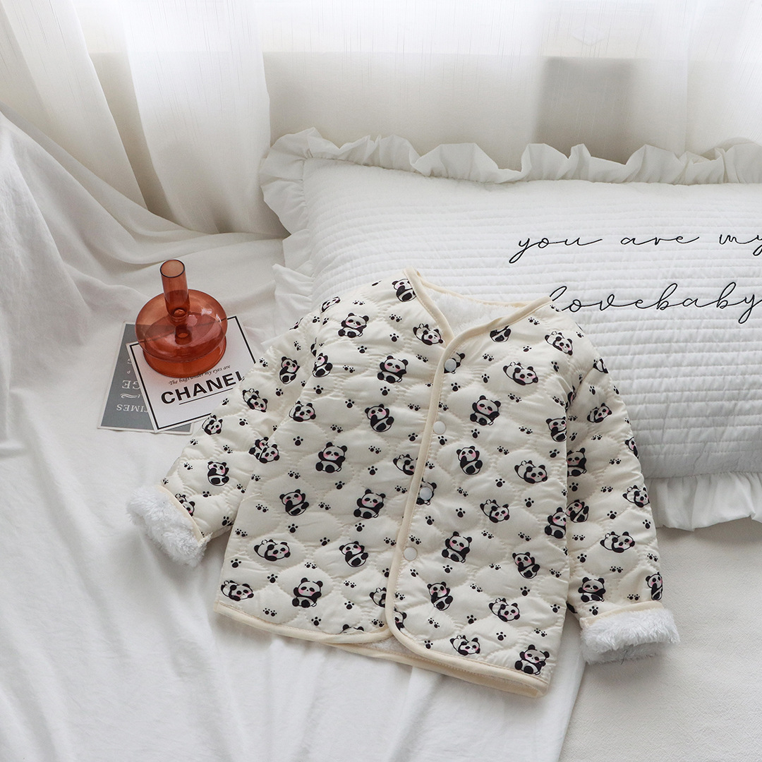 新款儿童加绒内胆棉袄秋冬中小童校服内胆神器男女童加绒便衣小袄