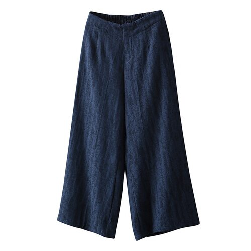 womenclothes松紧腰棉麻