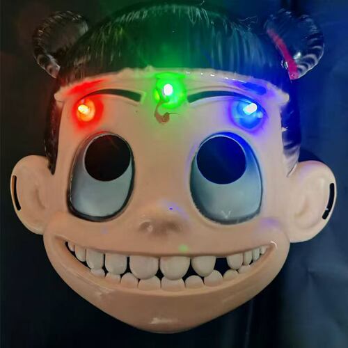 儿童玩具发光哪吒面闪闹