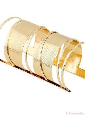 金属镂空女手镯 夸张长款朋克手环夜店COS手镯 women bracelet