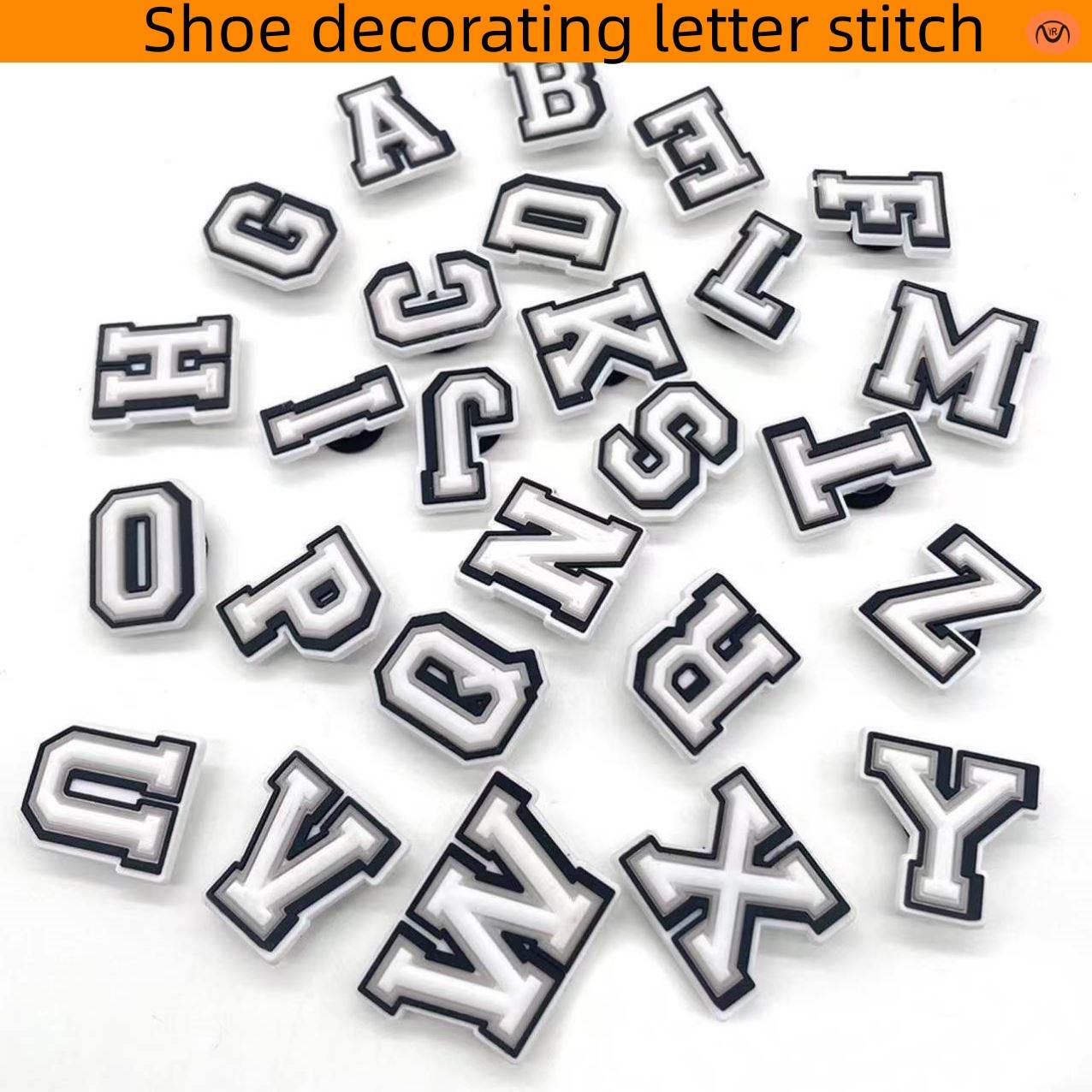 Shoe Charms Decorations for Crocs 1pcs Alphabet Letter Pins