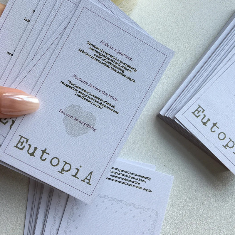 雅柔纸卡片定制高档纹理贺卡订制广告宣传感谢卡饰品保养售后卡水晶银