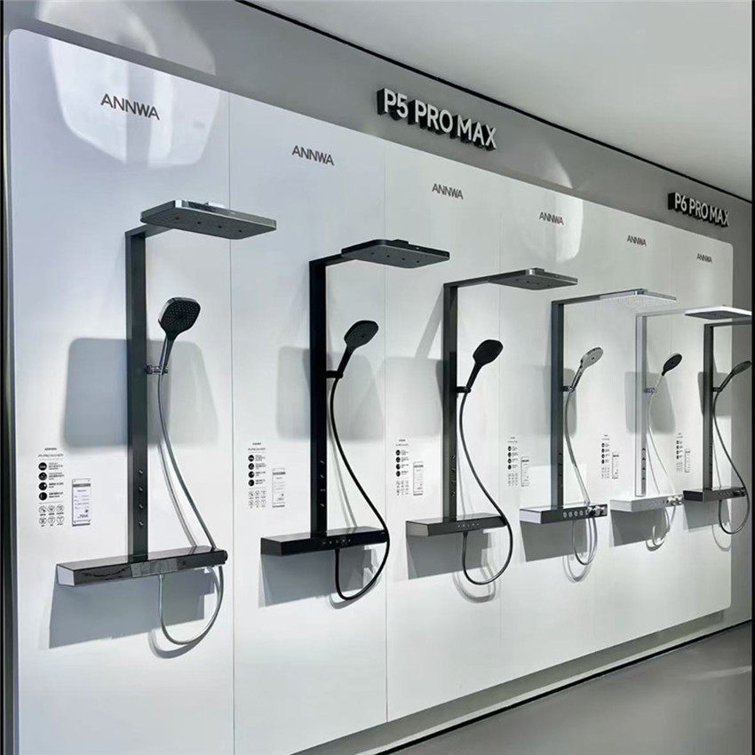 花洒卫浴展架淋浴架背板展板样品五金挂板毛巾架展示架定定制烤漆