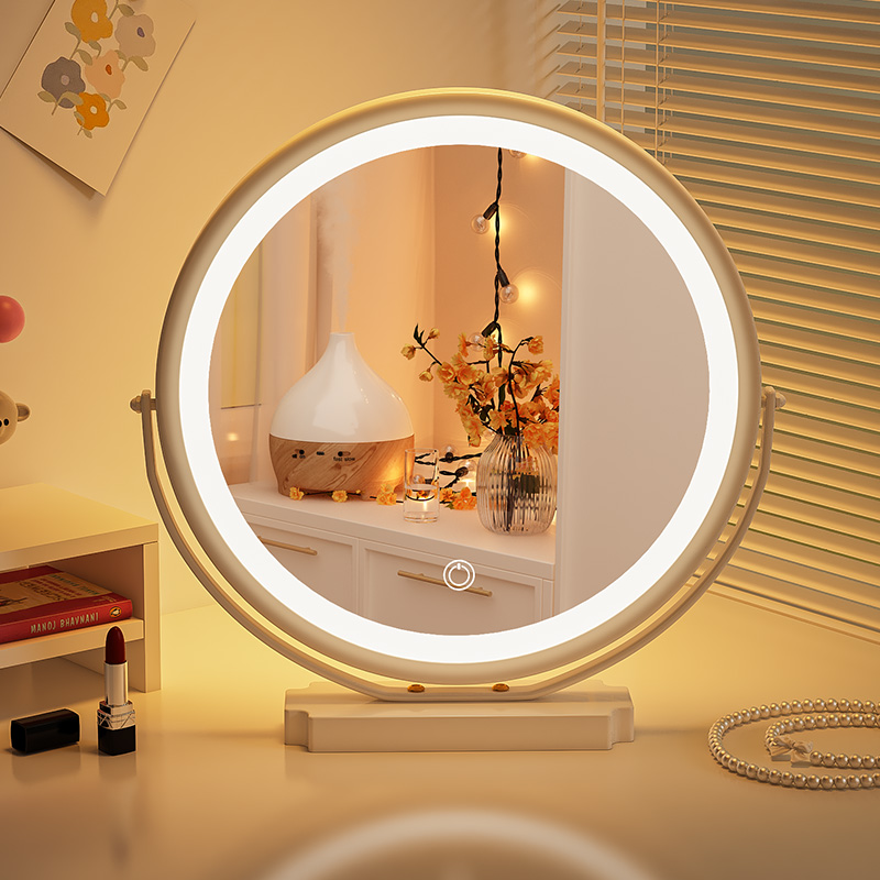 梳妆台镜子LED智能台式化妆镜