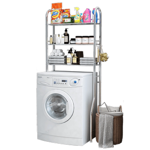 洗衣机置物架翻盖上开浴室厕所卫生间滚筒落地马桶上方阳台收纳架