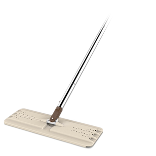 美丽雅洗刷刷平板拖把不锈钢杆粘布手动地拖刮免手洗拖布家用除尘