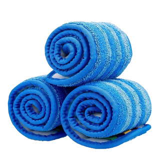 粘贴式平板拖把替换装尘推地拖布头魔术贴地砖木地板一拖净备件布