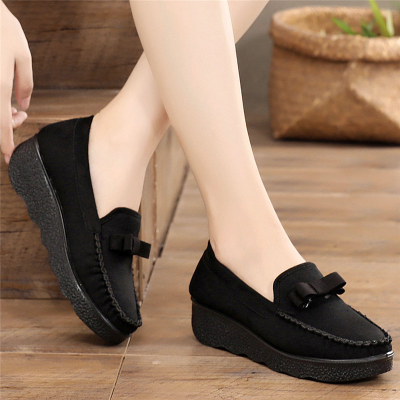 秋冬季新款老北京加绒保暖棉鞋女软底防滑厚底工作布鞋休闲豆豆鞋,女鞋,棉鞋,淘宝优惠券,粉丝福利购,淘宝优惠卷