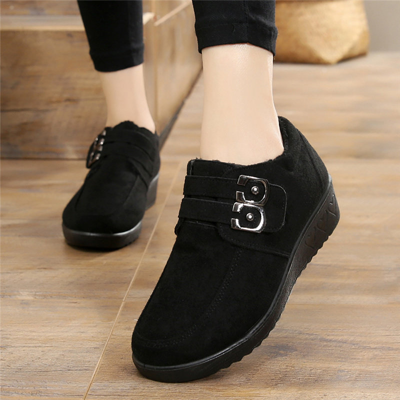 老北京布鞋女秋冬新款加绒保暖短靴中年妈妈鞋平底防滑软底二棉鞋,女鞋,深口单鞋,淘宝优惠券,粉丝福利购,淘宝优惠卷