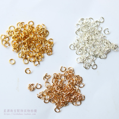 diy纯铜古风发簪头饰璎珞开口圈