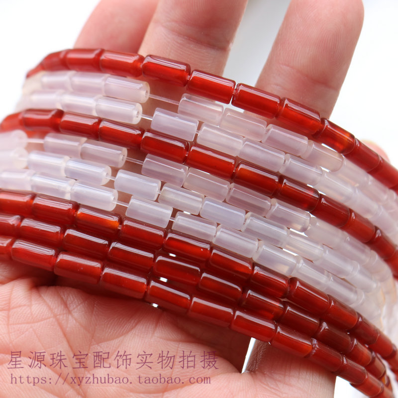天然玛瑙圆柱圆管散珠饰品配珠