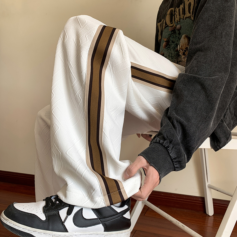 B254-HQ1408-P48大货足包边包条品质休闲裤男直筒裤运动裤控68，男装休闲裤，电商B254