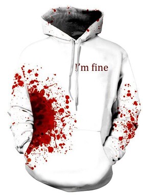 Couples sweatershirt print hood baseball clothes women men