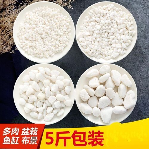 Pure white stone rice natural white pebbles pebbles rain