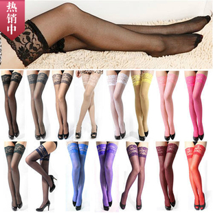 Sexy Womens Sheer Lace Top Stay Up Thigh High Stockings