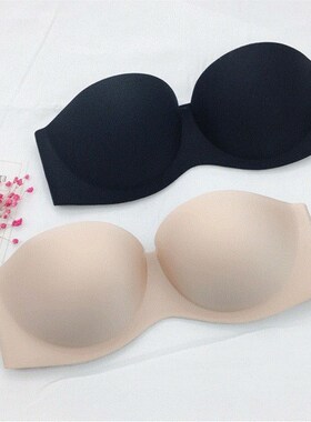 Invisible Strapless Bras Sexy Push Up Bra Silicone隐形内衣女