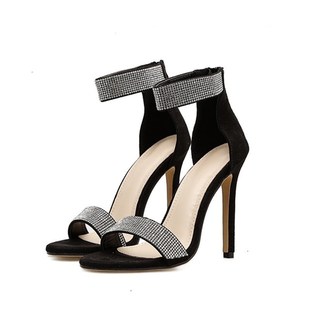 heels 女 diamond 凉鞋 ladies 水钻高跟鞋 women high sandals