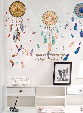 Creative and warm wall stickers posters bedroom room