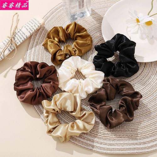 ins French style retro Rubber band Hair Tie Headdress Women
