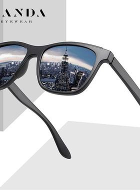 New Polarized Sunglasses Men Classic Retro Glasses 偏光墨镜