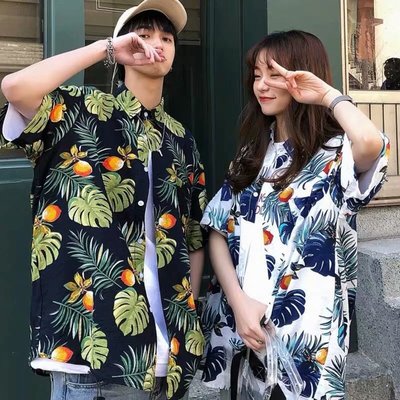 海岛度假穿搭男生海边衣服沙滩衬衫风女透气巴厘岛三亚夏威夷泰国