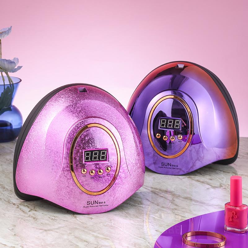 美甲灯不黑手大功率速干光疗机照光灯uv固化光疗灯指甲美甲烤灯